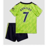Dres Manchester United Cristiano Ronaldo #7 Rezervni za djecu 2022-23 Kratak Rukav (+ kratke hlače)